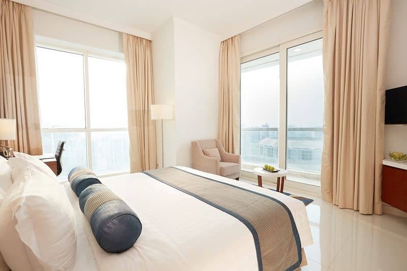 位于迪拜体育城，法克尔丁特雷潘套房酒店 1 卧室的酒店式公寓 84000 AED - 6035338