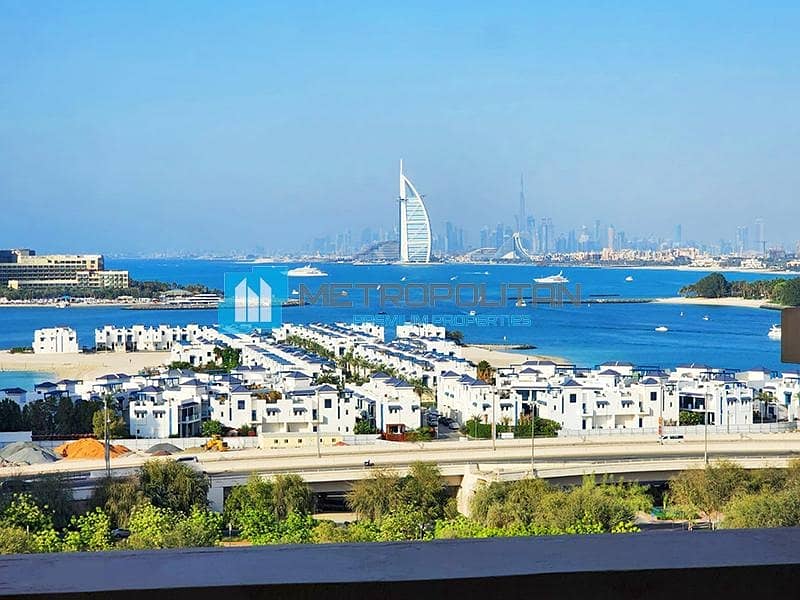 Sea and Burj Al Arab View | Furnished and Upgraded