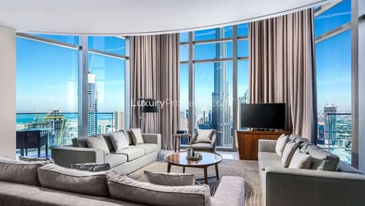 5 Bedroom Penthouse for Rent in Downtown Dubai, Dubai - Fully Furnished | View Today | Burj Khalifa View