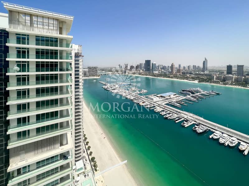 Marina & Partial Palm View | High Floor | 1BR