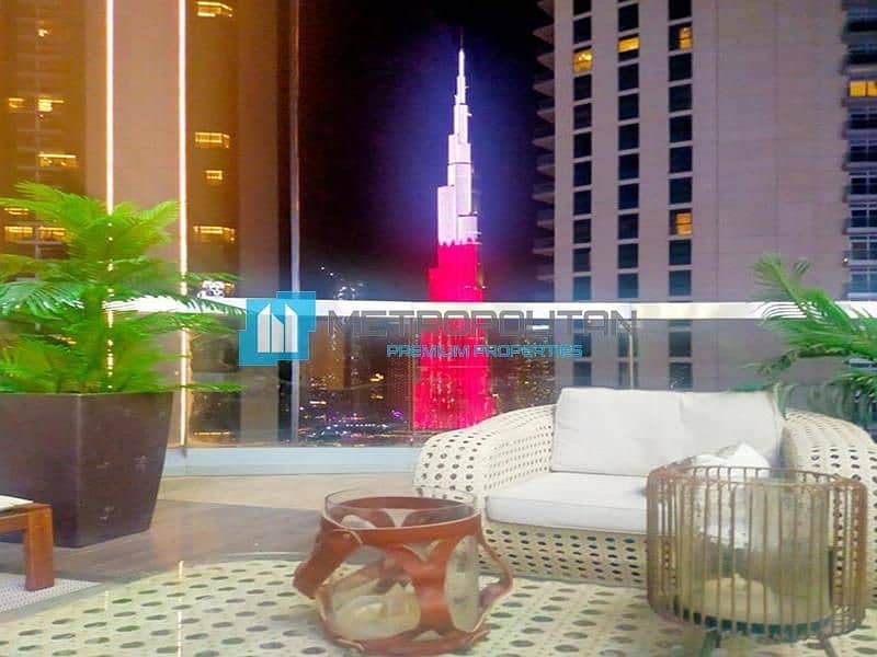 Full Burj Khalifa View| Fully Furnished| High Flr