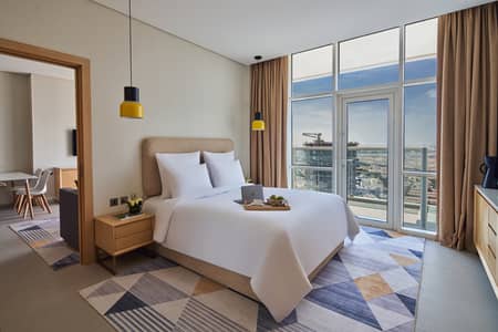 شقة 1 غرفة نوم للايجار في مثلث قرية الجميرا (JVT)، دبي - شقة في فندق وأبراج ترحاب مثلث قرية الجميرا (JVT) 1 غرف 65000 درهم - 6038848