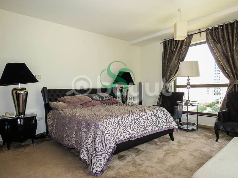 HIGH QUALITY FULLY FURNISHED - SPACIOUS  3 BR + MAID & STORAGE - BALCONY WITH POOL VIEW