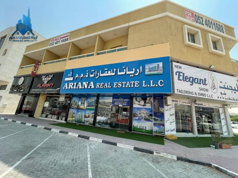 عمارات سكنية وتجارية للبيع في أفضل موقع على طريق الشيخ عمار منطقة المويهات 1 عجمان