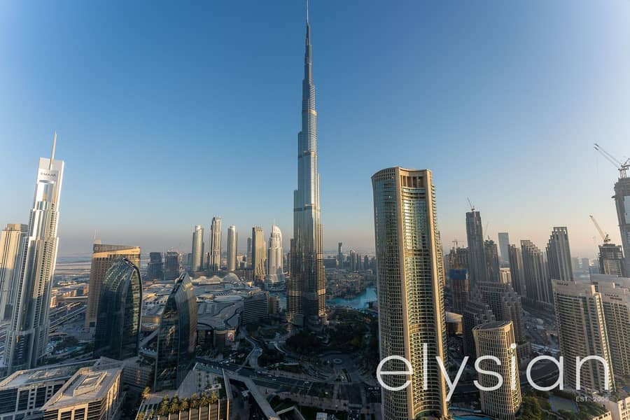 Exclusive l Full Burj & Fountain View I Sky Views