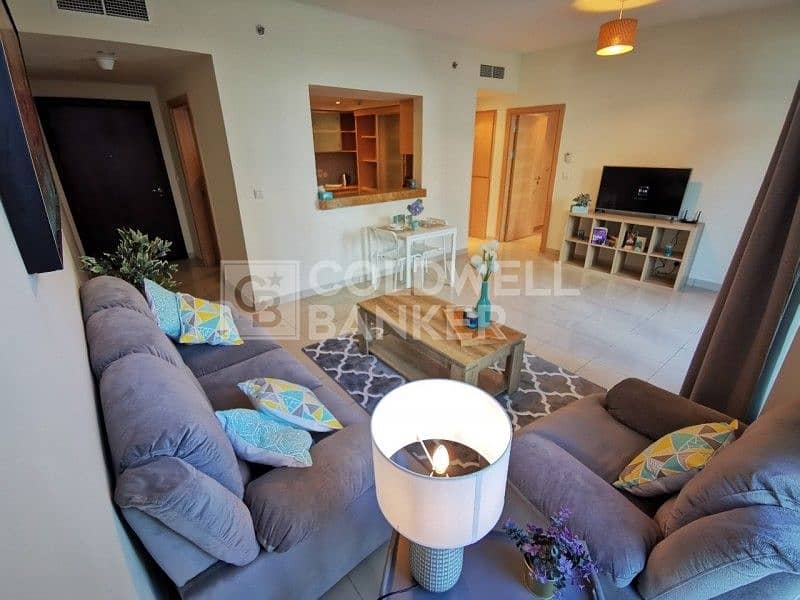 Furnished | Large Layout | Low Floor | Marina View