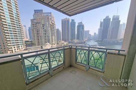 2 Bedroom Flat for Rent in Dubai Marina, Dubai - EMAAR 6 | Marina View | Balcony | 2 Beds