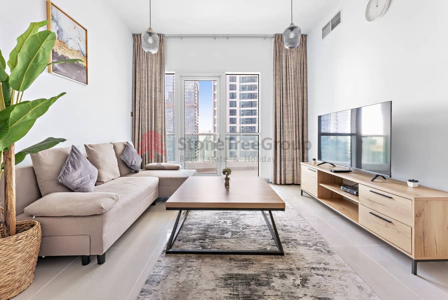 HIGH FLOOR | Furnished 1 BR | Pinnacle Tower
