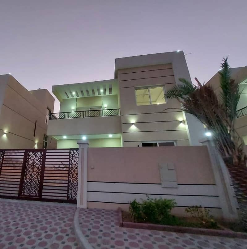 For sale villa in Al-Aleya area, opposite Al Raqaib 2, super deluxe finishi