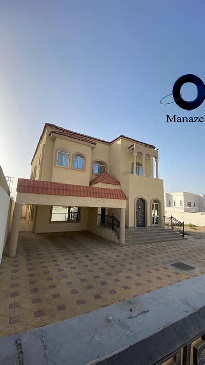 Villa for rent in Al Raqaib area on the main street, very excellent location, close to the mosque and close to Ajman University