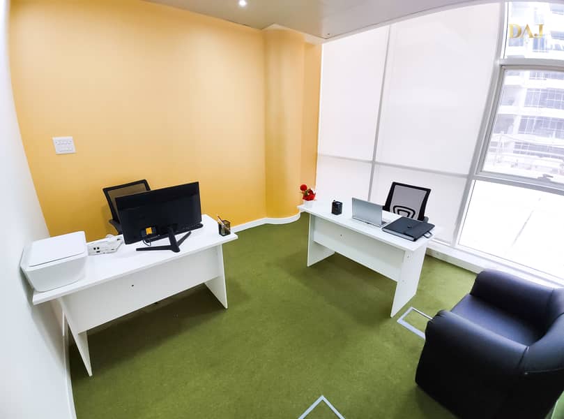 Brand New Furnished Offices For Rent |  No Hidden Charges |  Well-managed Office | Bright and Spacious