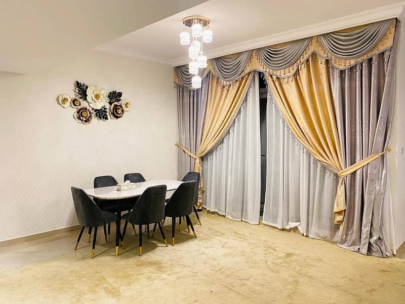 A very beautiful and luxury 2bhk apartment available in Ajman Corniche Residence Tower 7 On 1 payment .