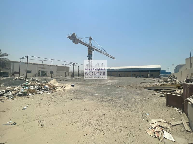 Warehouse land available in Jebel Ali Ideal for heavy power users , Heavy equipment rental , garage