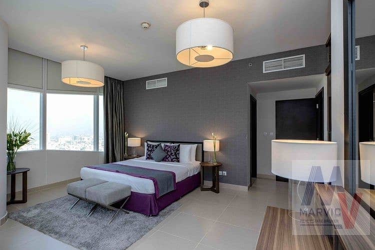 شقة فندقية في برج نسيمة،شارع الشيخ زايد 2 غرف 145000 درهم - 5937592