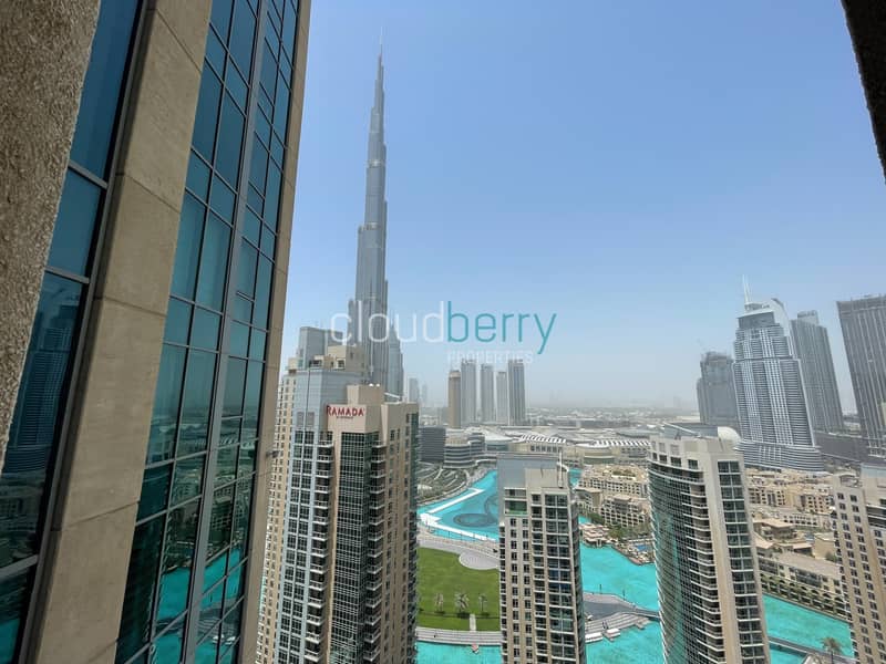 Burj & Fountain View | Chiller Free | Vacant