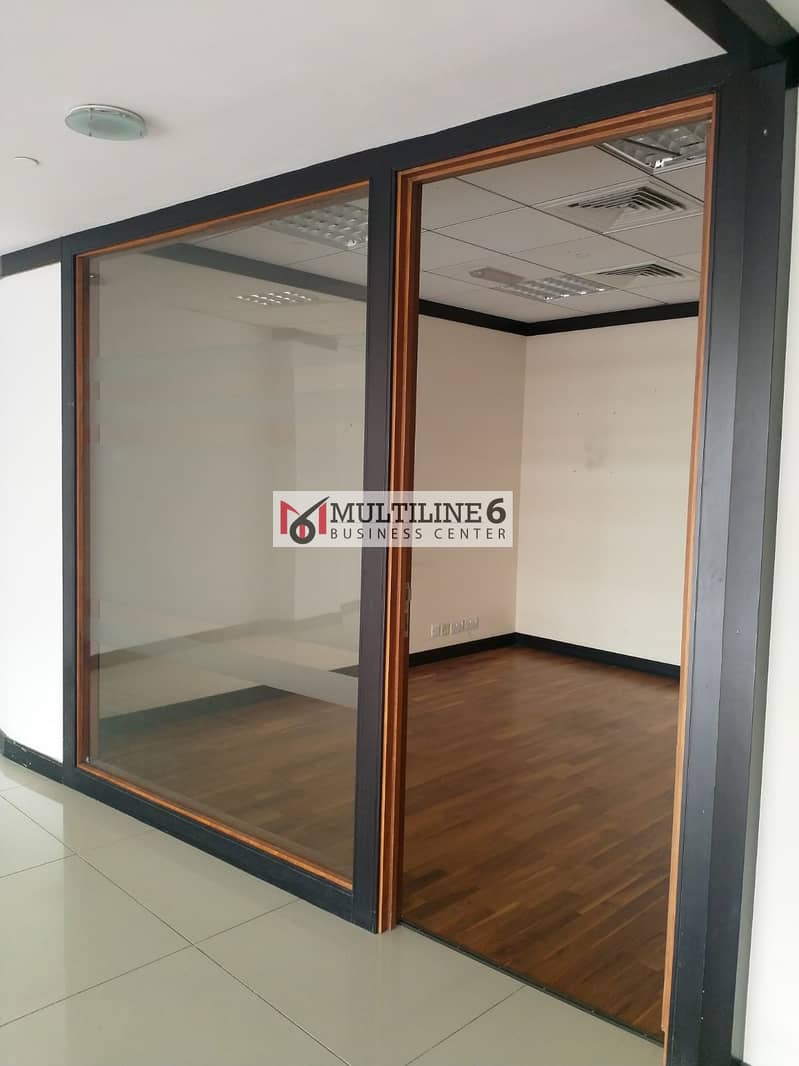 VERY AFFORDABLE RENT, FITTED OFFICE WITH DESK & CHAIRS, FREE DEWA AND WIFI, NO COMMISSION