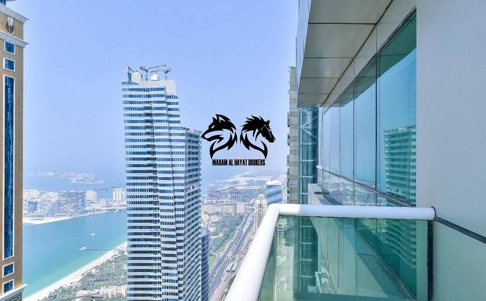 位于迪拜码头，滨海山岭塔楼 3 卧室的公寓 115000 AED - 6057344