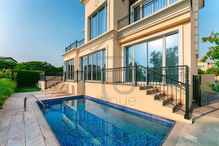 4 Bedroom Villa for Sale in Jumeirah Golf Estates, Dubai - Custom Built | Elevated Golf View | Vacant Now