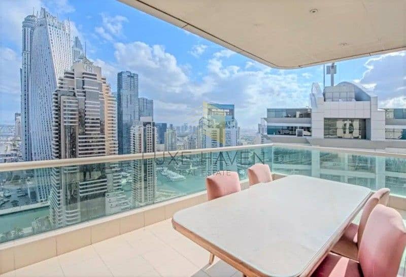 位于迪拜码头，皇家海洋塔楼 4 卧室的顶楼公寓 10000000 AED - 5917232