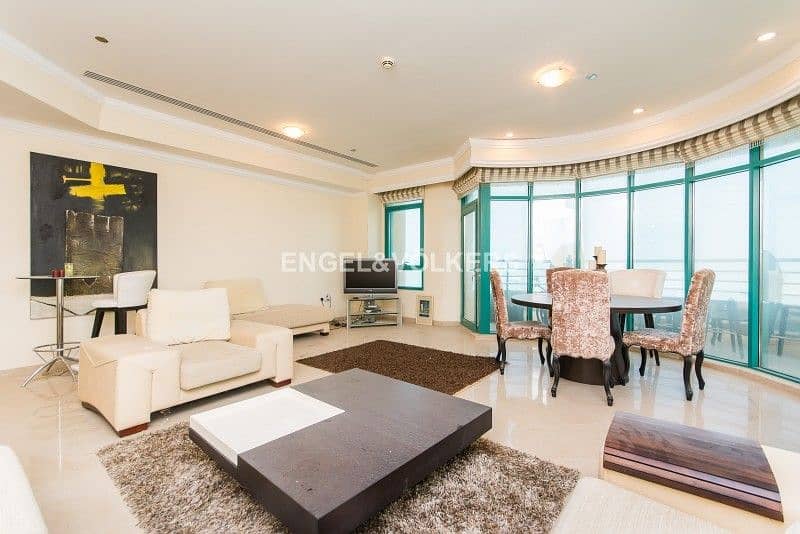 位于迪拜码头，滨海皇冠塔楼 2 卧室的公寓 1650000 AED - 6064767