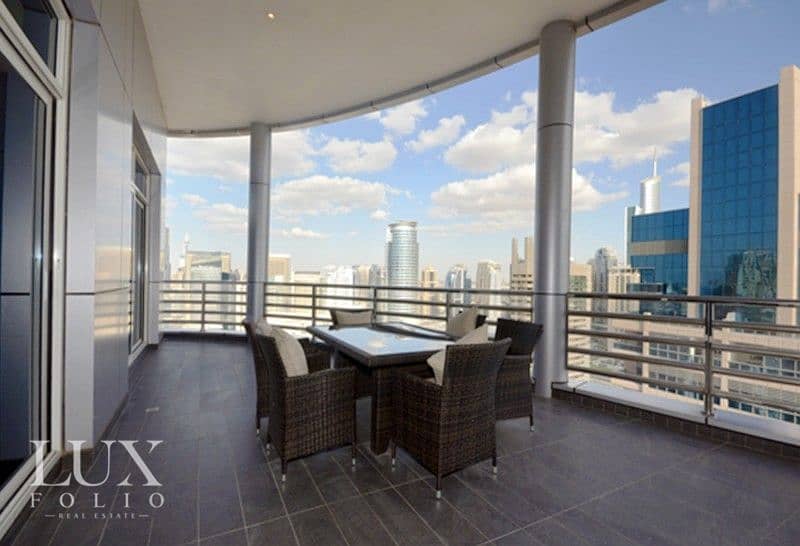 位于迪拜码头，奥拉码头大厦 4 卧室的顶楼公寓 11000000 AED - 6064439