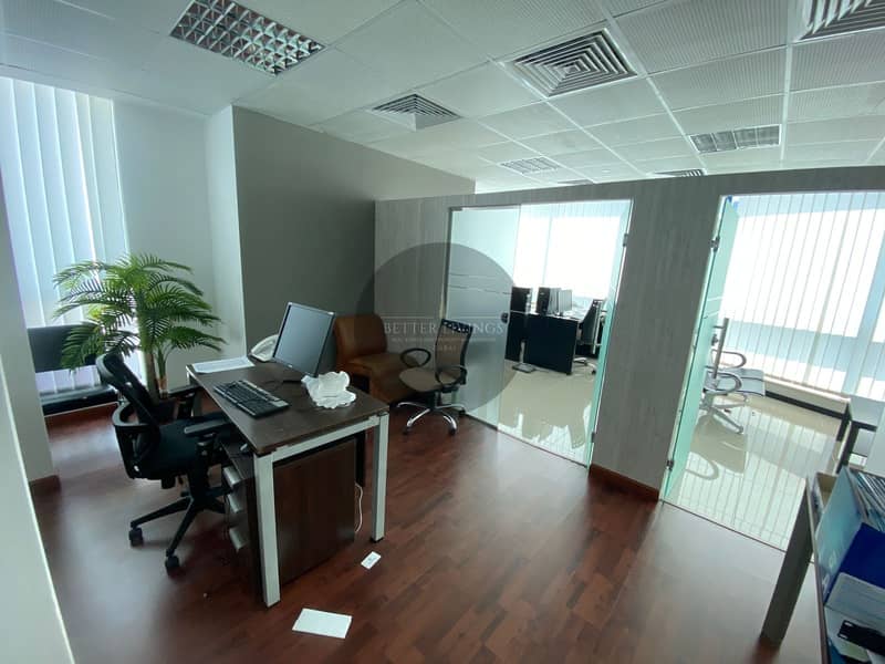 Furnished And Partitioned Office For Rent | Stunning View