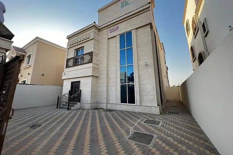 Without down payment and at the price of a villa near the mosque, one of the most luxurious villas in Ajman, designed, finished, and built for a perso