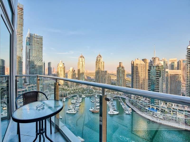 位于迪拜码头，滨海阳台公寓大楼 1 卧室的公寓 110000 AED - 5937229