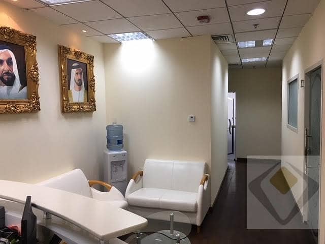Fully Furnished Office at Oud Metha for 30K
