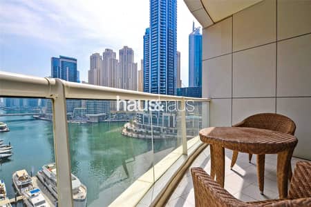 2 Bedroom Apartment for Sale in Dubai Marina, Dubai - Full Marina View | Furnished | 3 Balconies