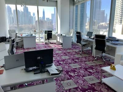 Office for Sale in Business Bay, Dubai - Corner Office Burj Khalifa  & Downtown View for SALE