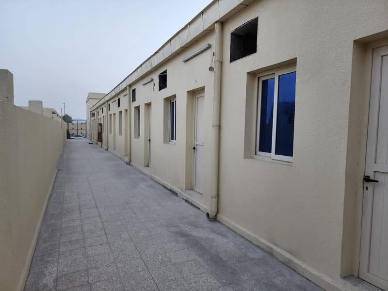 20 rooms Spacious Labor Camp available in Al Saja Industrial Area.