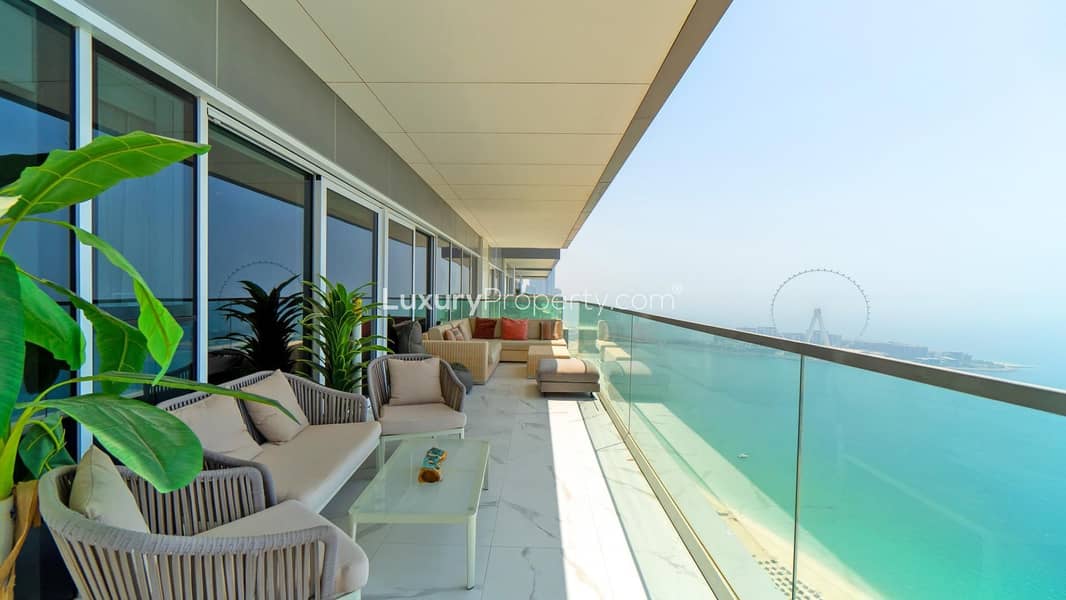 Sea View | Furnished | Huge Balcony | Beach Access