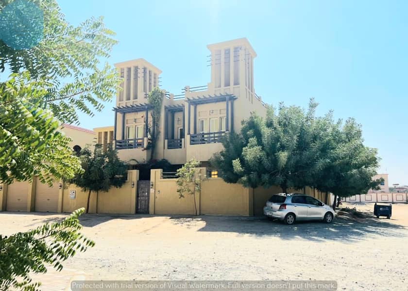Beautiful Corner villa with prefect design and nice finishing and high quality water and electricity its ready to live on it and sewerage all done pay
