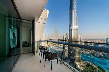 3 Bedroom Flat for Sale in Downtown Dubai, Dubai - Fully Furnished | Burj Khalifa and Fountain View | High Floor