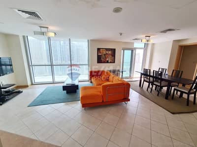 3 Bedroom Apartment for Rent in Dubai Marina, Dubai - Huge Sea View l 3 BR High Floor l Fully Furnished