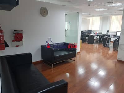 Office for Sale in Motor City, Dubai - FULLY FITTED - PARTITIONED l 2 COVERED PARKING