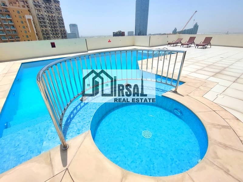 A/C Free Near Metro Specious Apartment 1 bhk with huge Balkonie prime location in Al Jaddaf