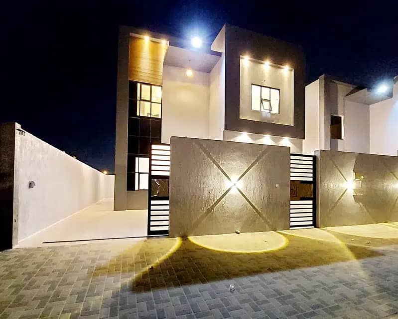 At the price of a snapshot and without down payment, a villa near the mosque, one of the most luxurious villas in Ajman, with personal construction an