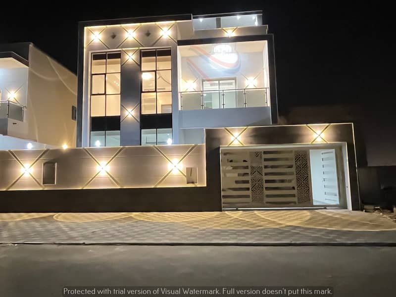 Without down payment, I own a super deluxe villa, personally finished, at an excellent price. The location of the villa is near Emirates Street and Sh