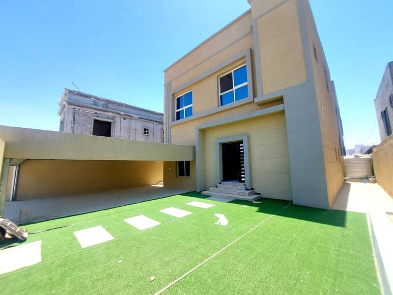 Villa at a price including registration and ownership fees and without down payment directly on Sheikh Mohammed bin Zayed Street, ground and roof