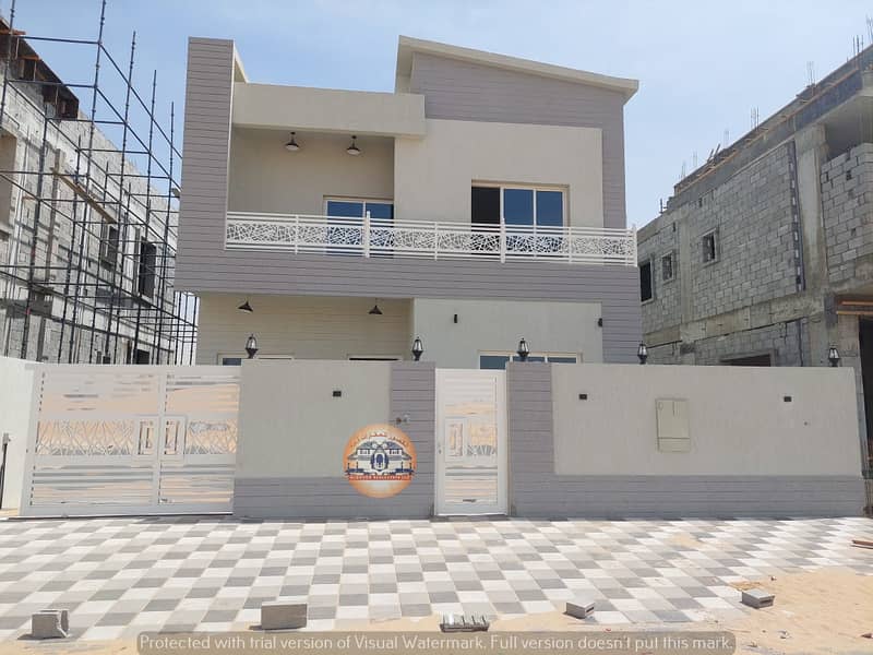 Modern villa for sale, excellent finishing, close to Sheikh Mohammed bin Zayed Street