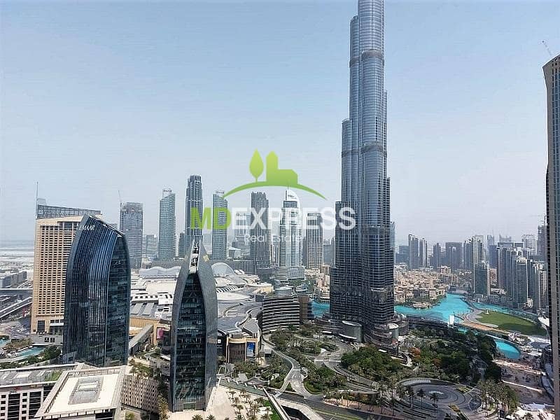 Ready to Move in 2 Bedroom Unit|Full Burj & Khalifa View|Available