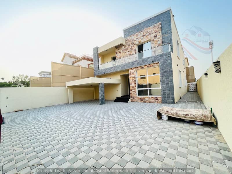 The location of the villa in Al Mowaihat 1 European design with an area of ​​5000 feet