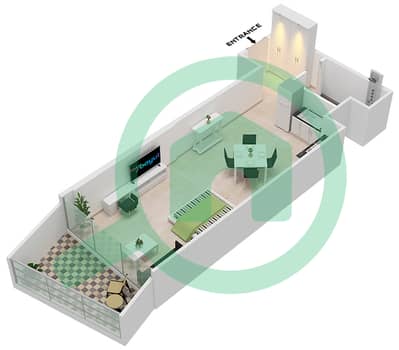 Милленниум Бингатти Резиденсес - Апартамент Студия планировка Единица измерения 5  FLOOR 9