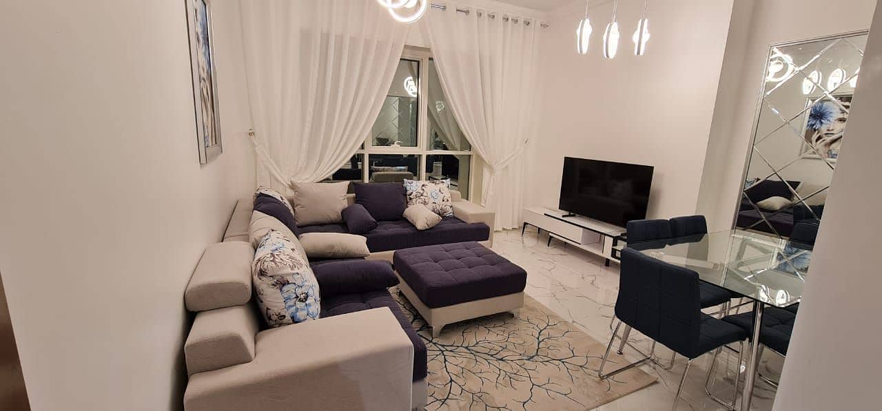 For rent in Ajman Al Rashidiya The Oasis Tower is the best tower in Ajman Super deluxe furnished