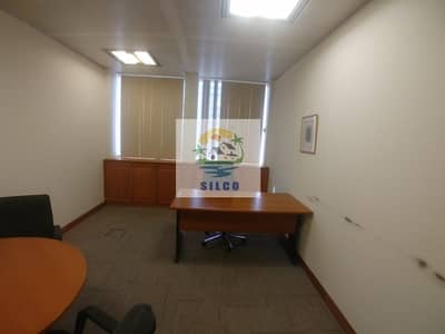 Office for Rent in Al Salam Street, Abu Dhabi - Furnished office space Central A/C & free internet