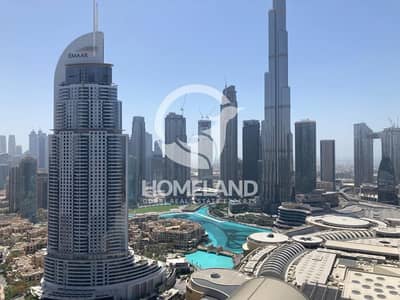 2 Bedroom Apartment for Rent in Downtown Dubai, Dubai - High Floor | Mesmerizing Views | Centre Unit