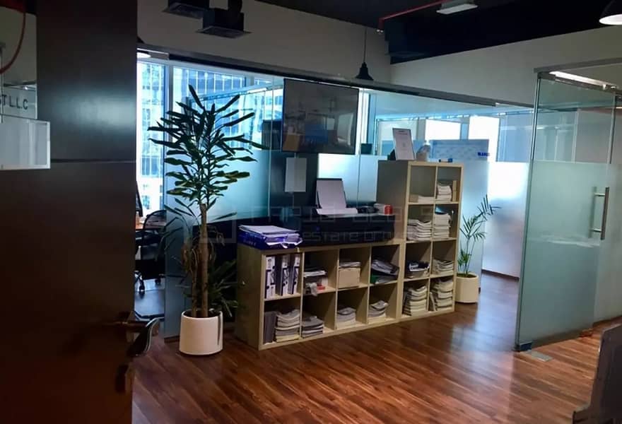 Fully Fitted Office with Glass Partitions | Close to metro