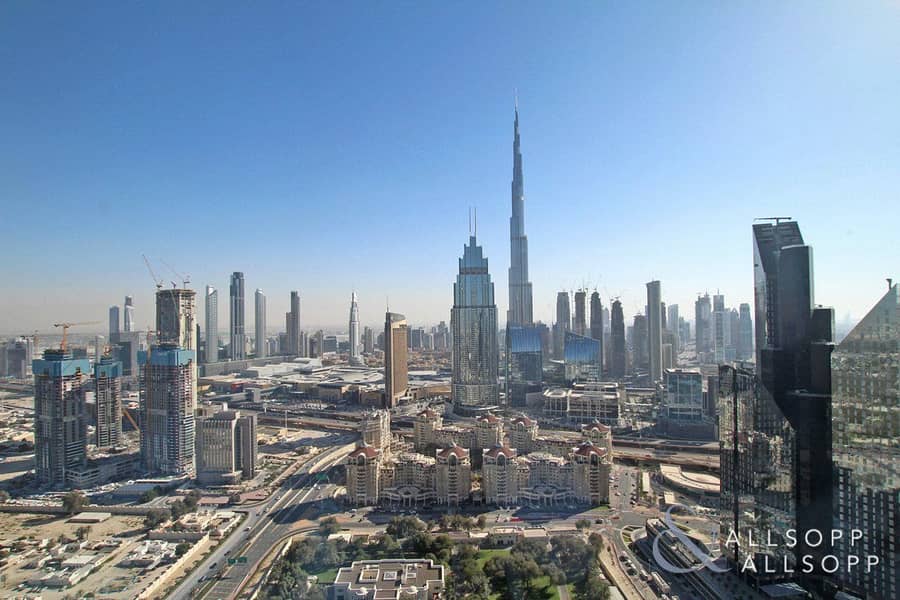 2 BR Burj Views | Unfurnished | High Floor